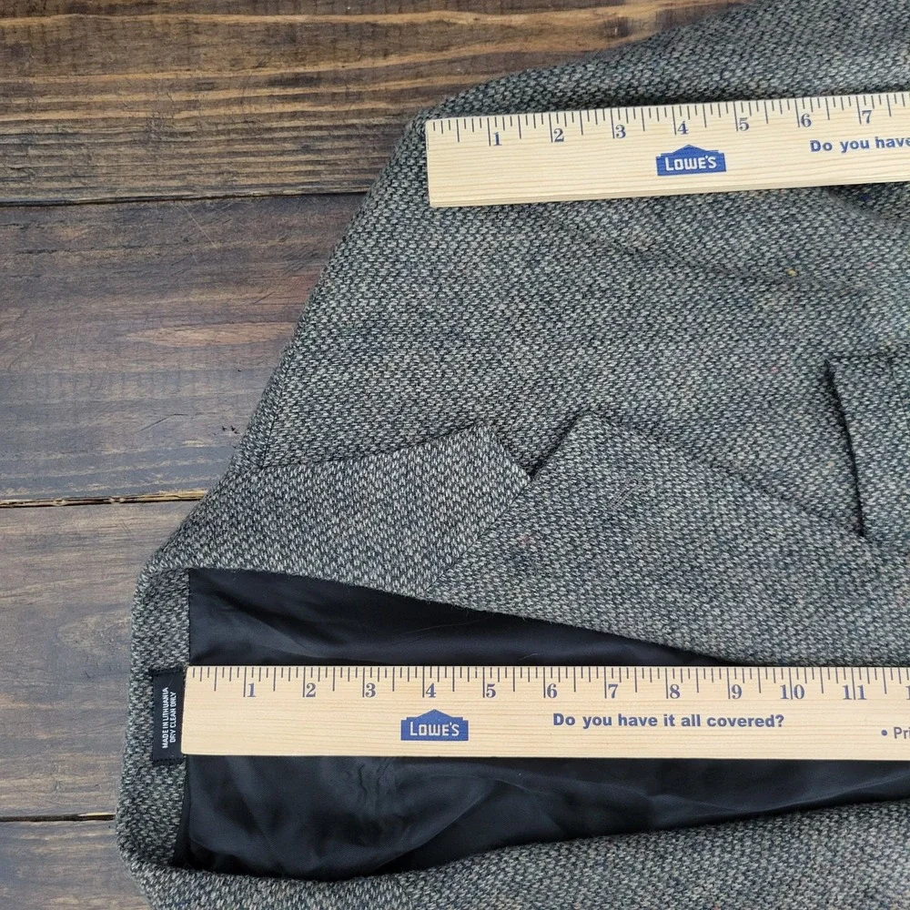 Robert Stock Men's Tweed Sport Coat Blazer Two Button Brown Barley Corn Size 42R